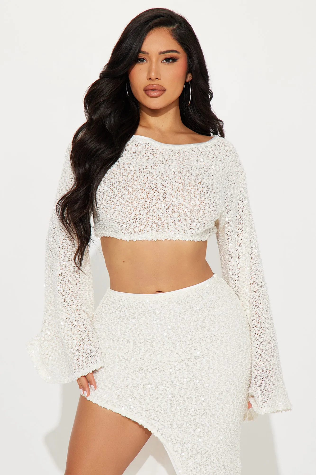 Always Dazzling Skirt Set - Off White