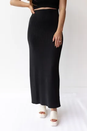 amelia side slit maxi skirt