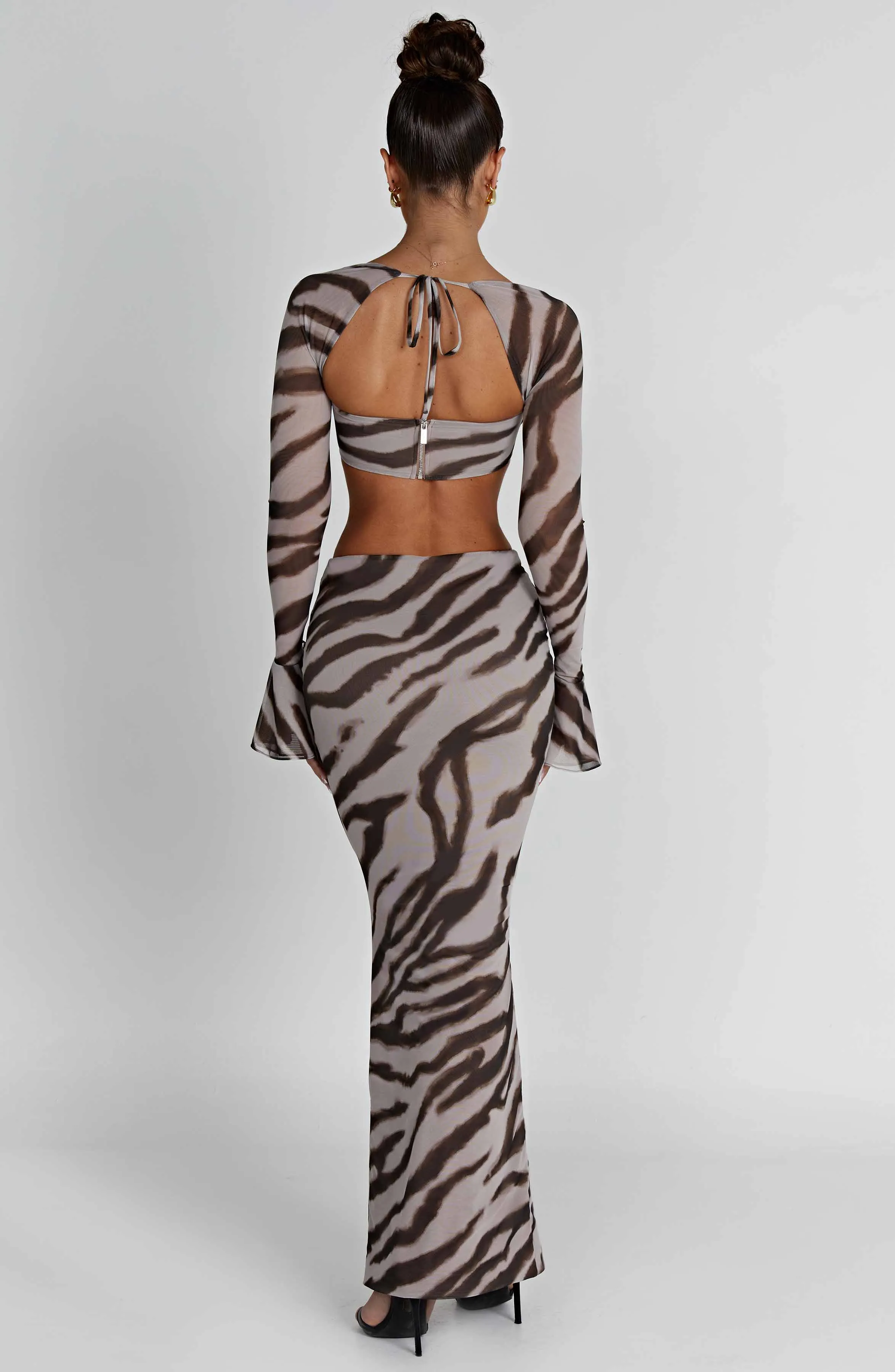 Astrid Maxi Skirt - Zebra Print