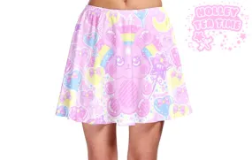 Bubblegum Bunny Skater Skirt [Made To Order]