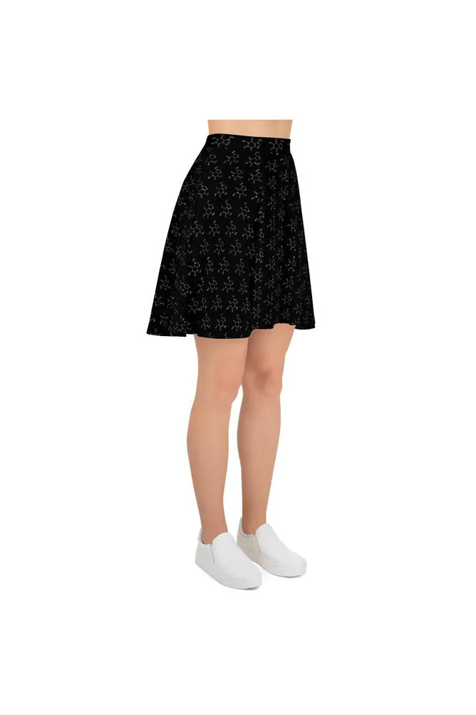 Caffeine Molecule Skater Skirt