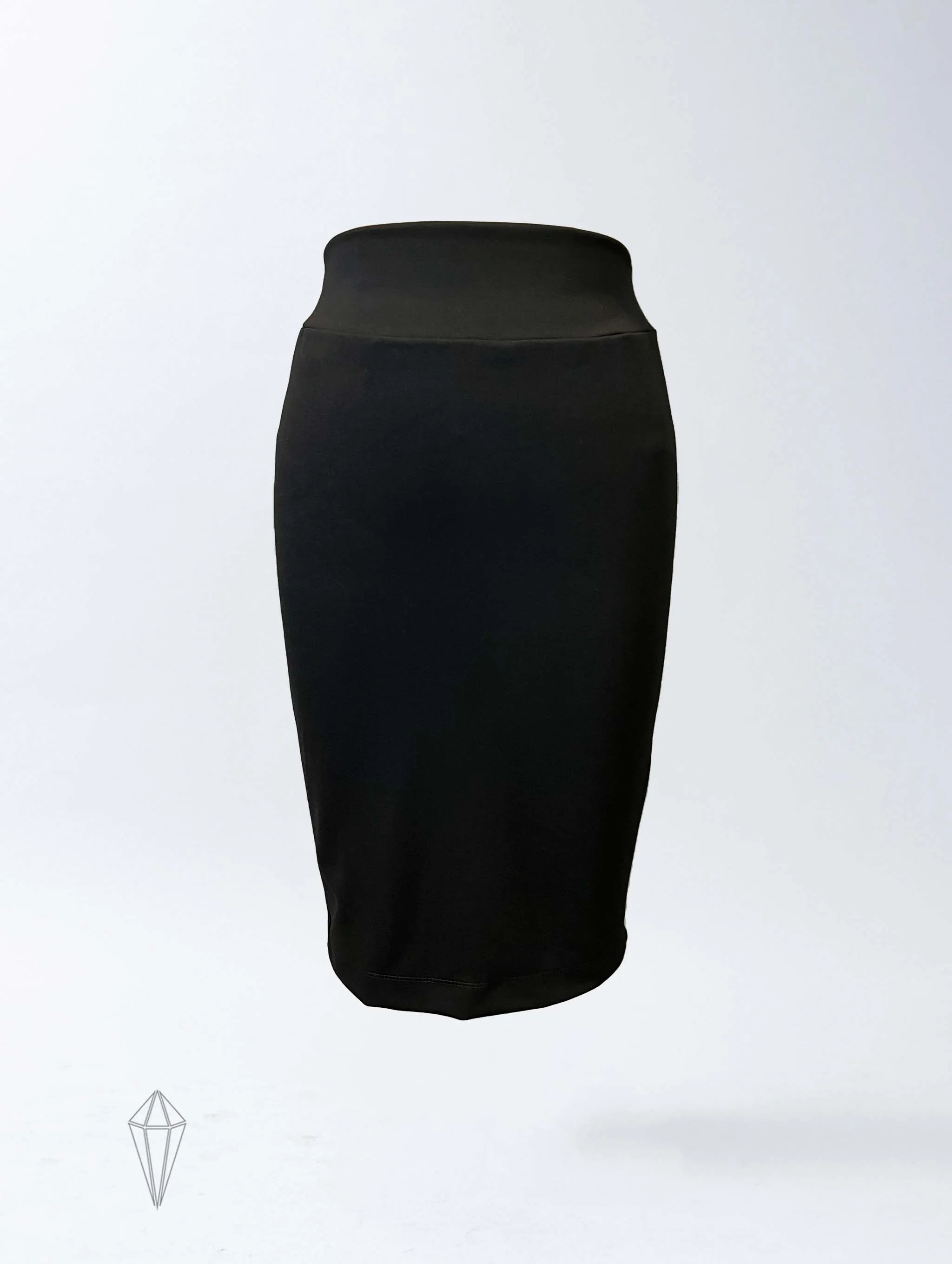 Cali Skirt - Jet Black Double Knit