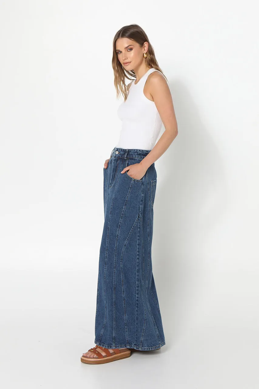 Carissa Maxi Skirt | Dark Blue