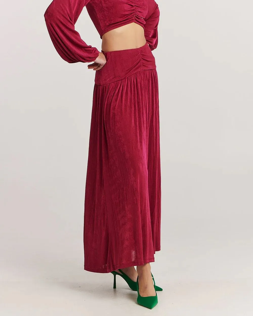 Charlie Holiday Kirra Maxi Skirt - Magenta