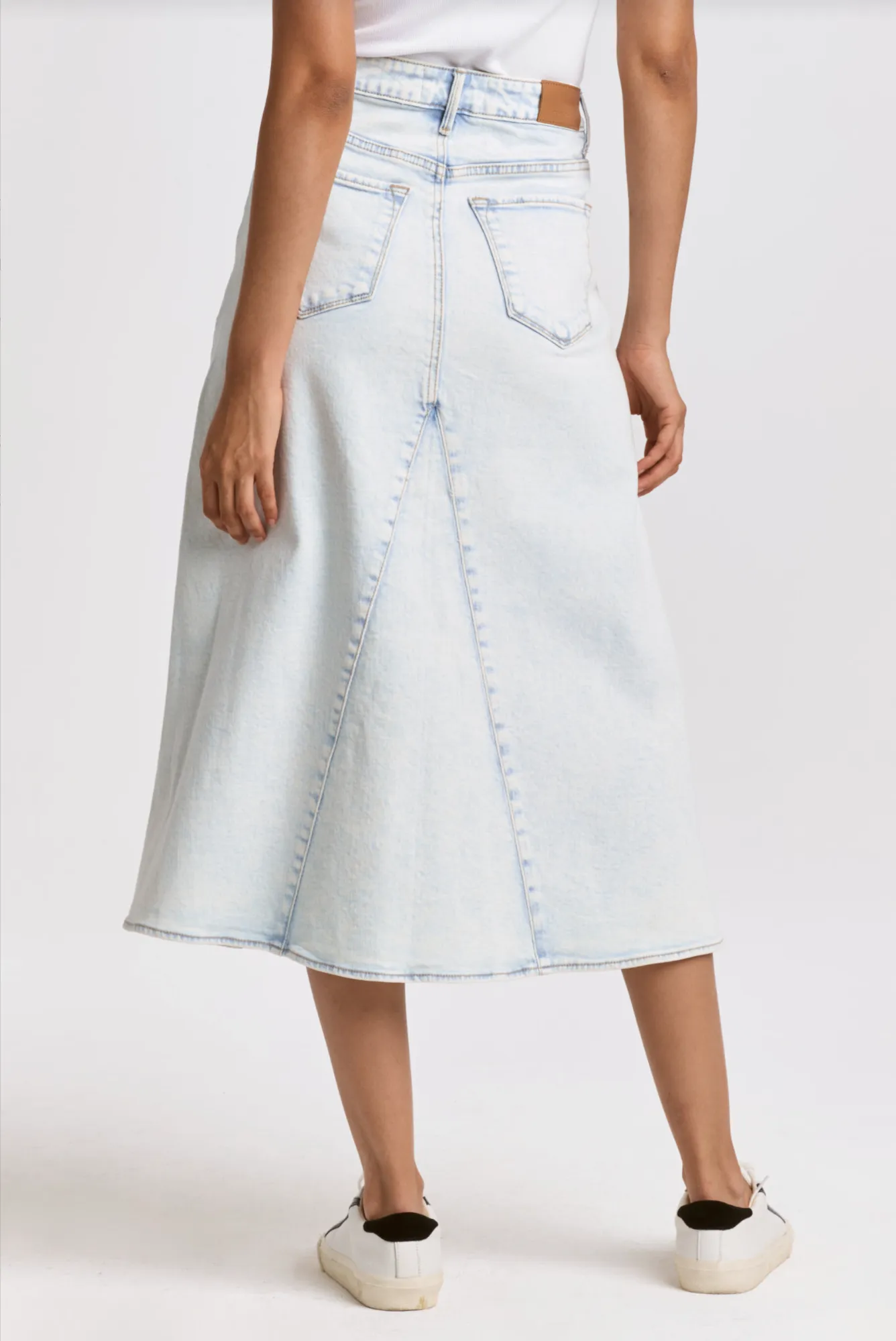 Dear John Venus skirt, long washed denim