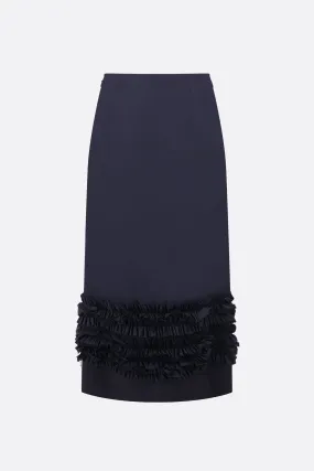 Delia poplin skirt