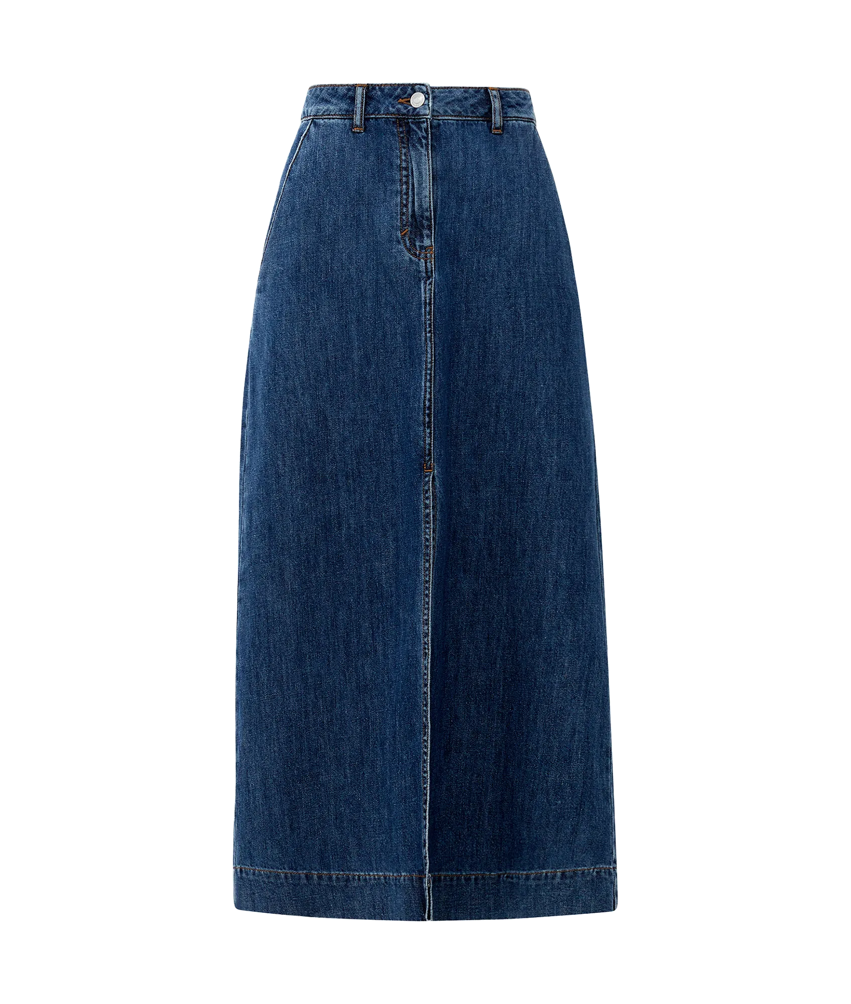 Denver Denim Midaxi Skirt - Blue