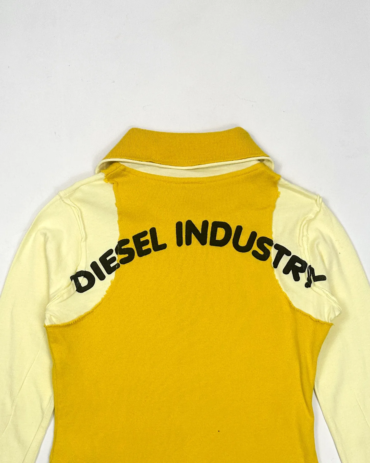 Diesel Industry 2-Tone Yellow Cardigan 2000's