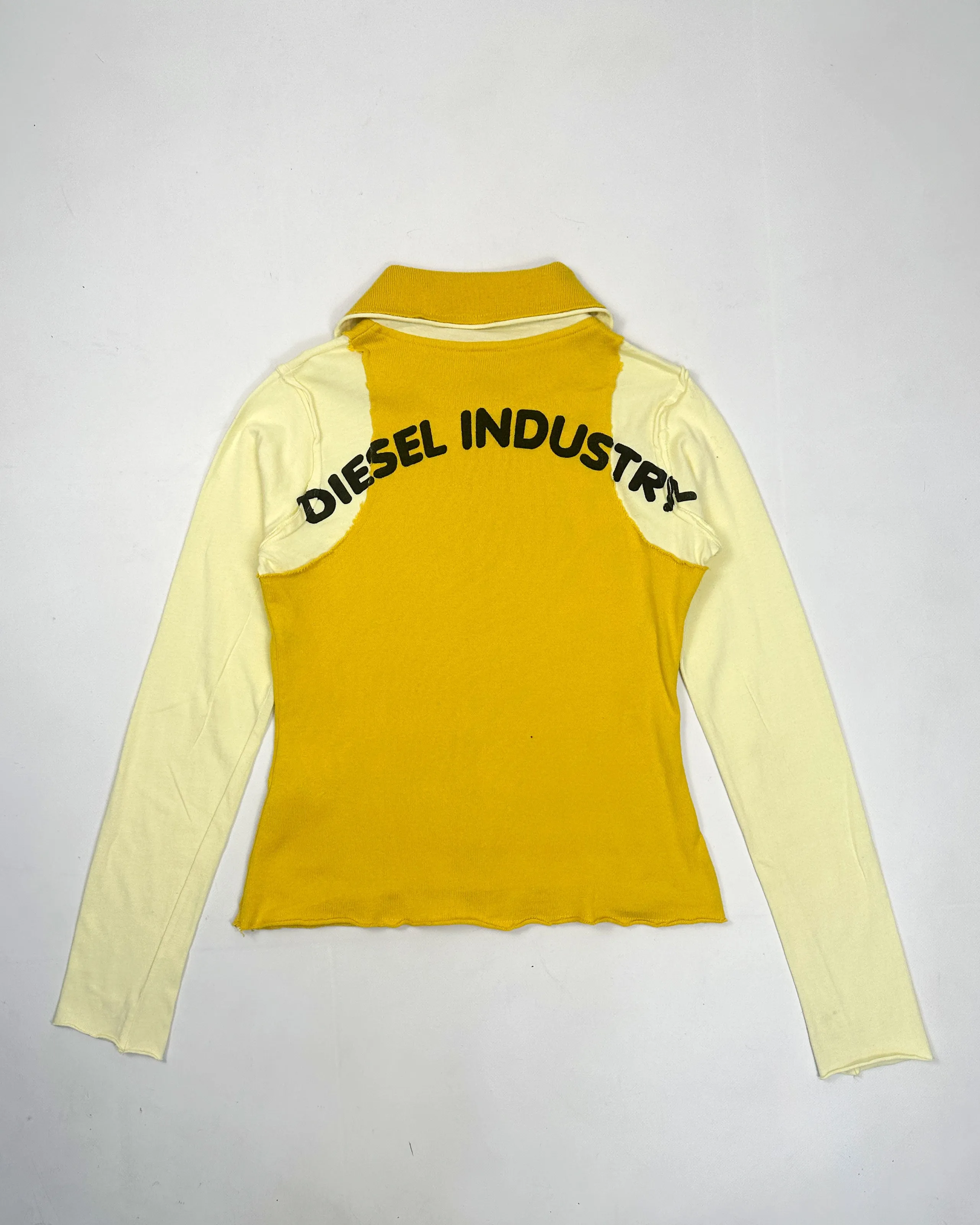 Diesel Industry 2-Tone Yellow Cardigan 2000's