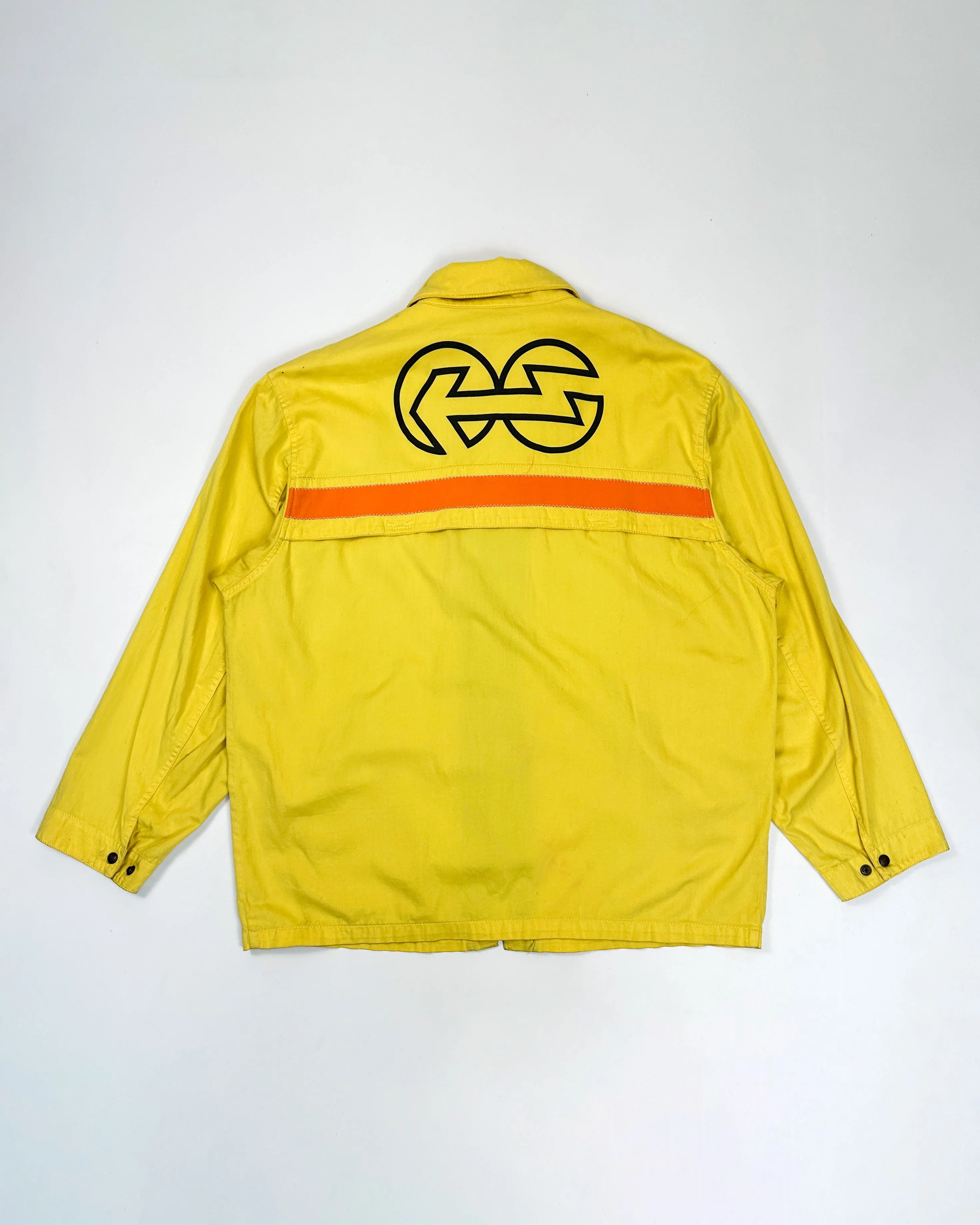 Diesel Labour Yellow Zipped Light Jacket 1990's