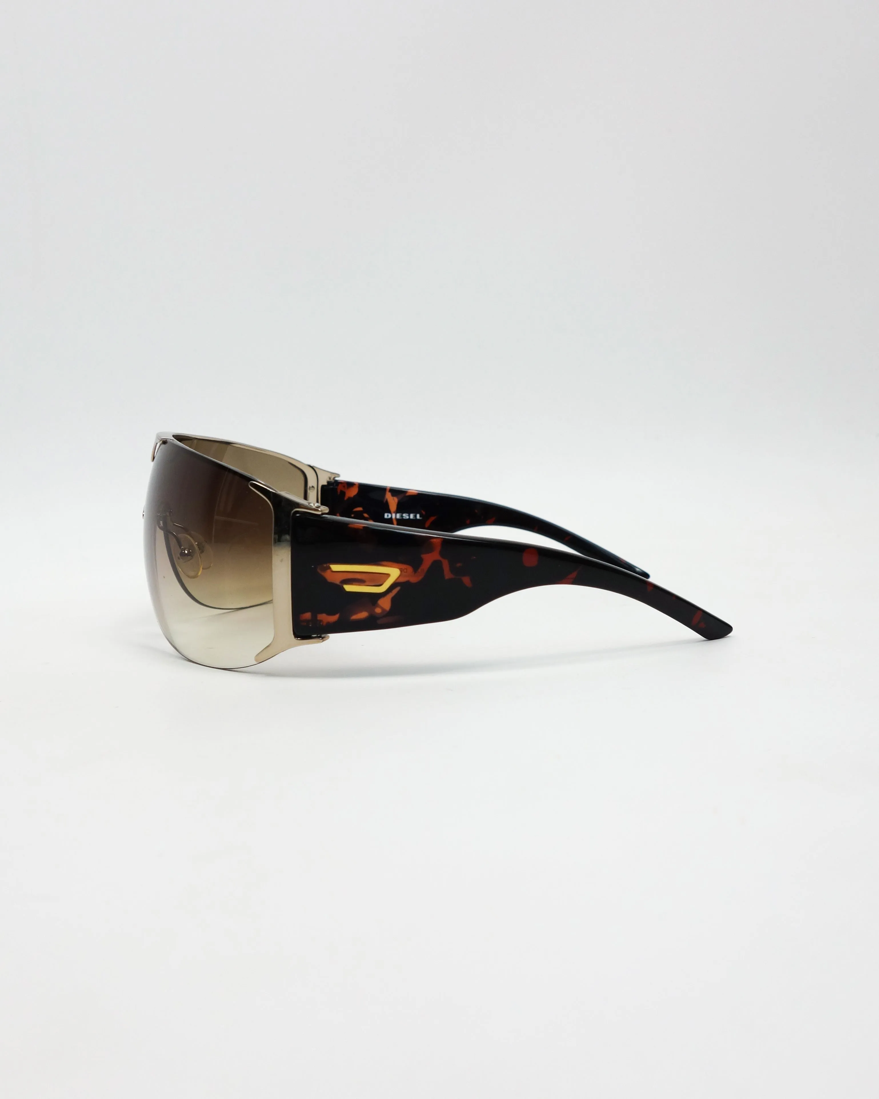 Diesel Mask Smoked Sunglasses 2000's