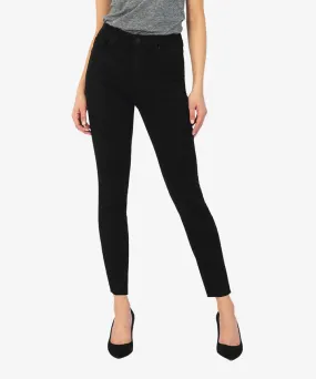 Donna High Rise Fab Ab Ankle Skinny (Black)