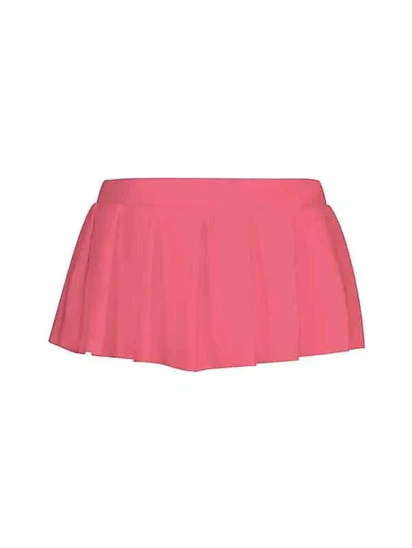 Elegant Women's Mini Polyester Skirt in Black, White, and Pink - S, M, L