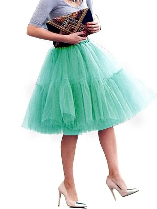 Elevate Your Style with Women's Swing Mini Tulle Skirt