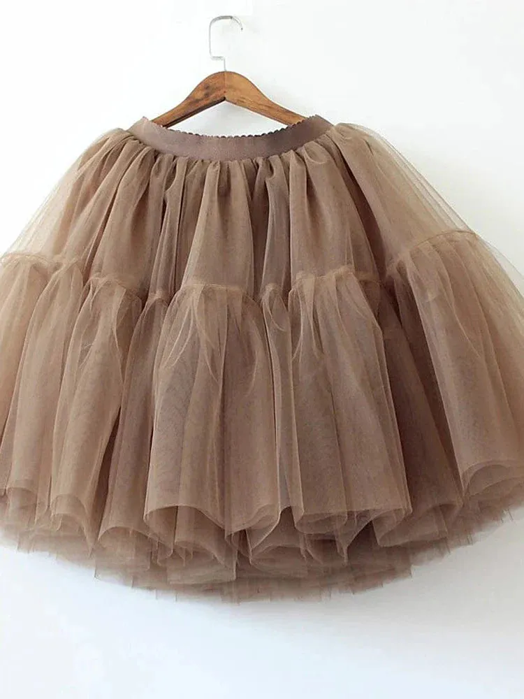 Elevate Your Style with Women's Swing Mini Tulle Skirt