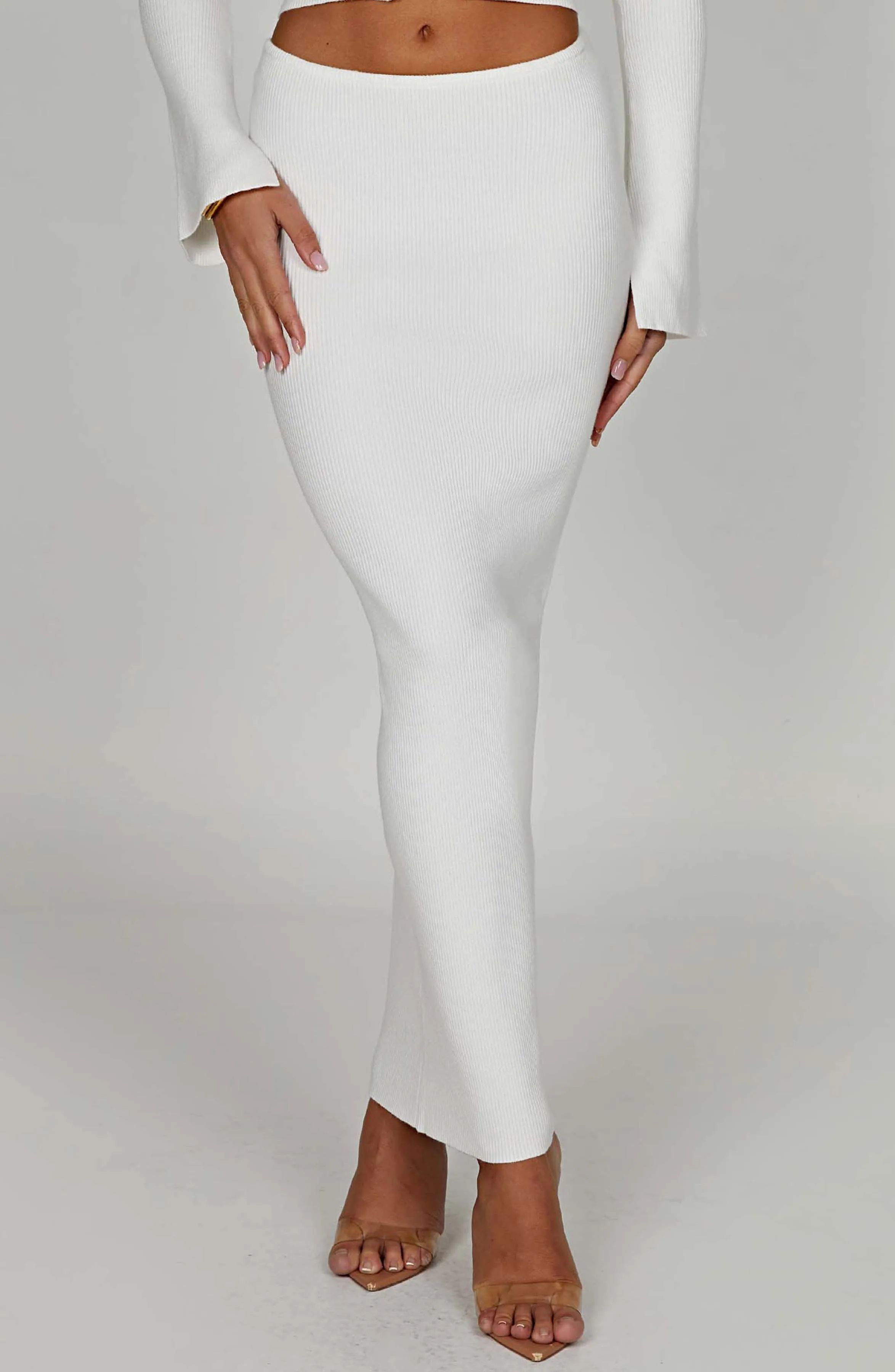 Elia Maxi Skirt - White