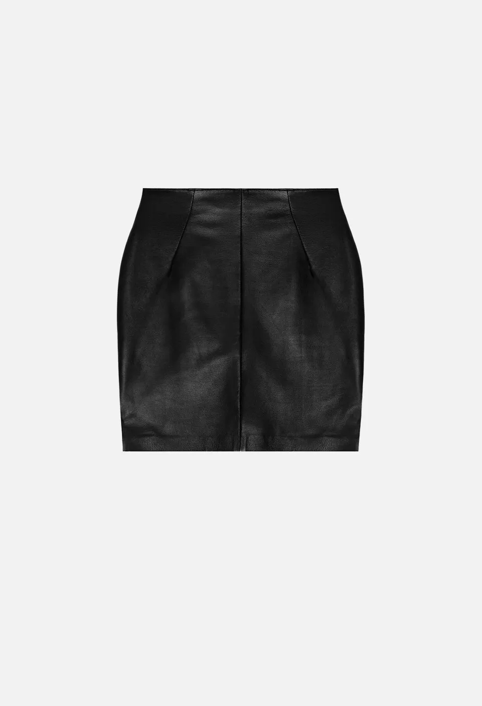 Elise Leather Skirt / Black