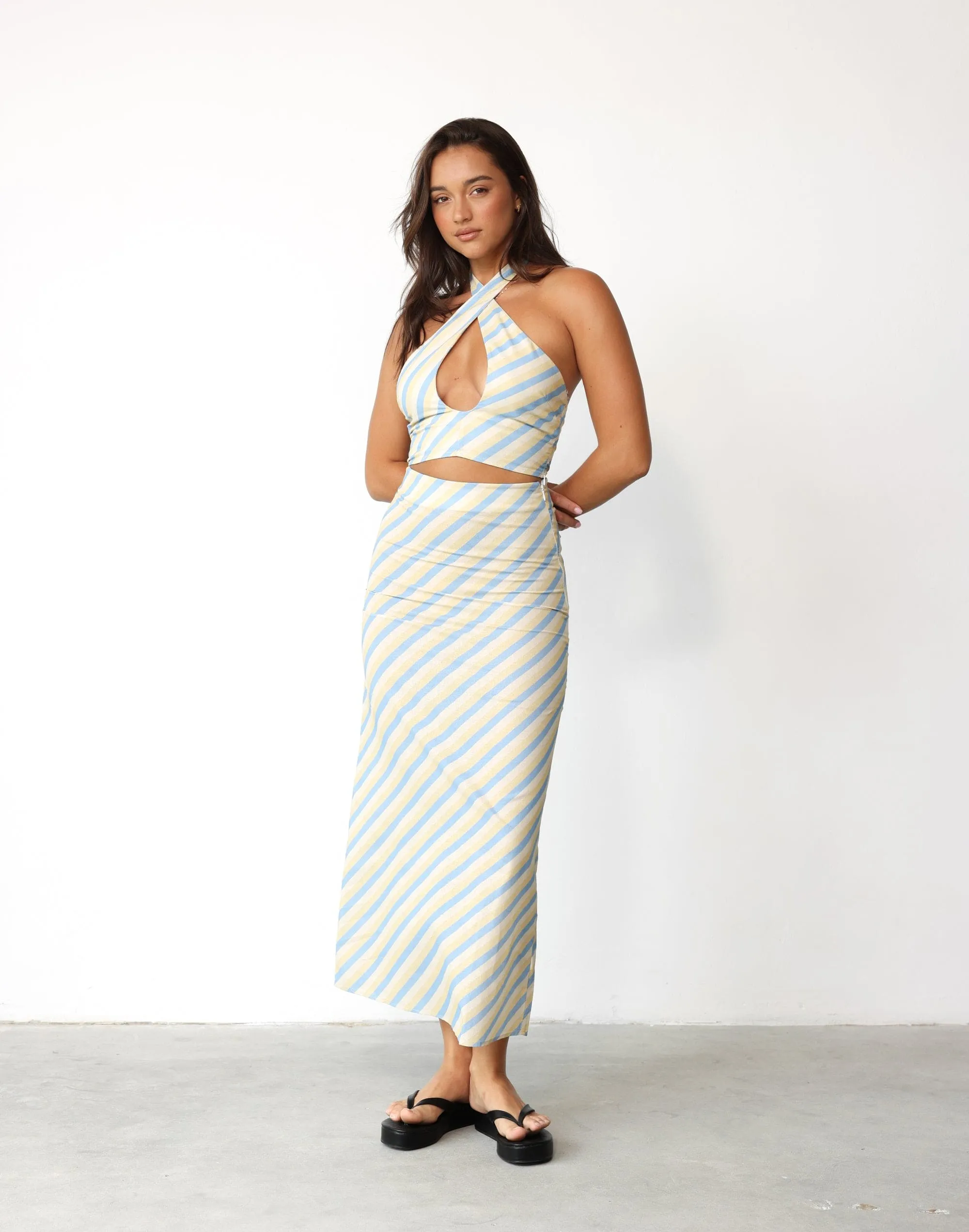 Ella Mae Maxi Skirt (Coastline)