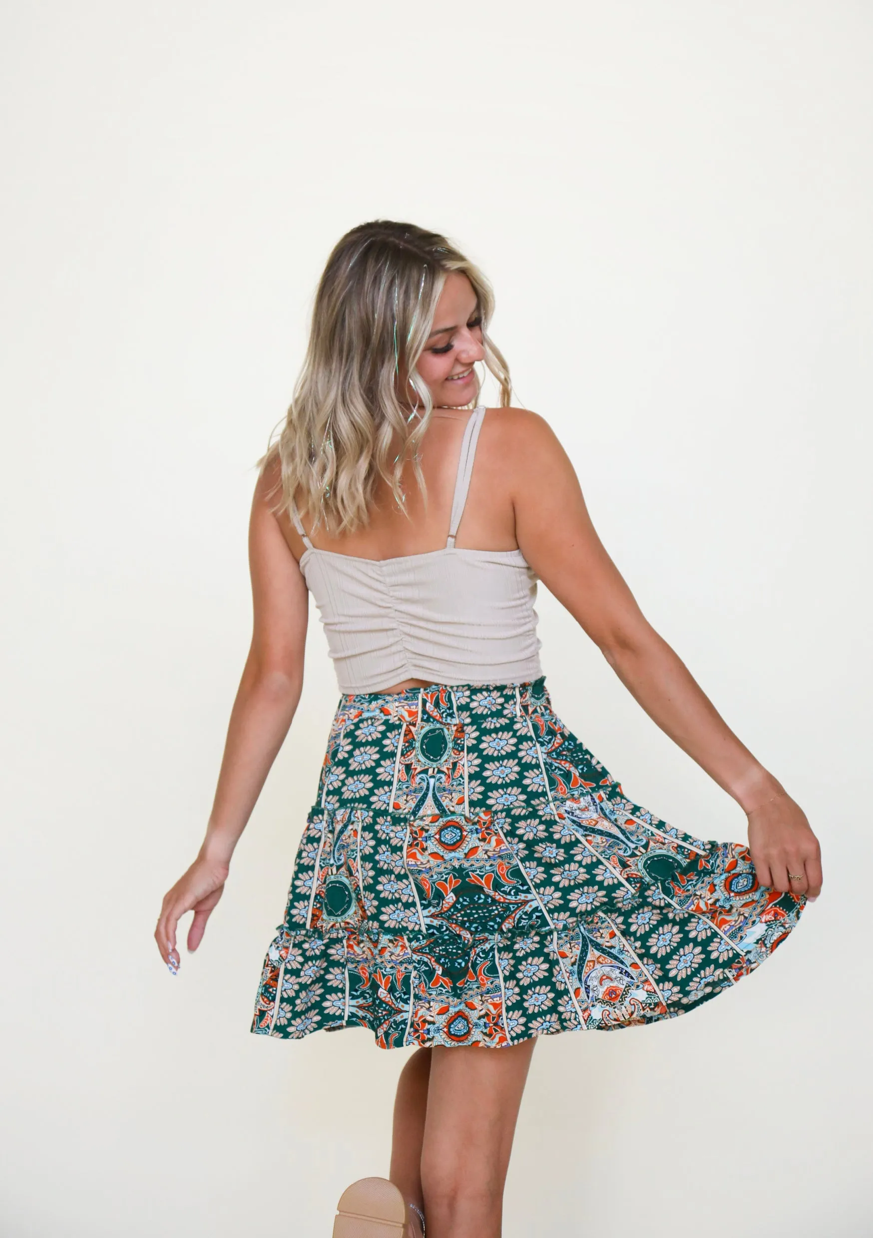 Eternal Garden Skirt In Green