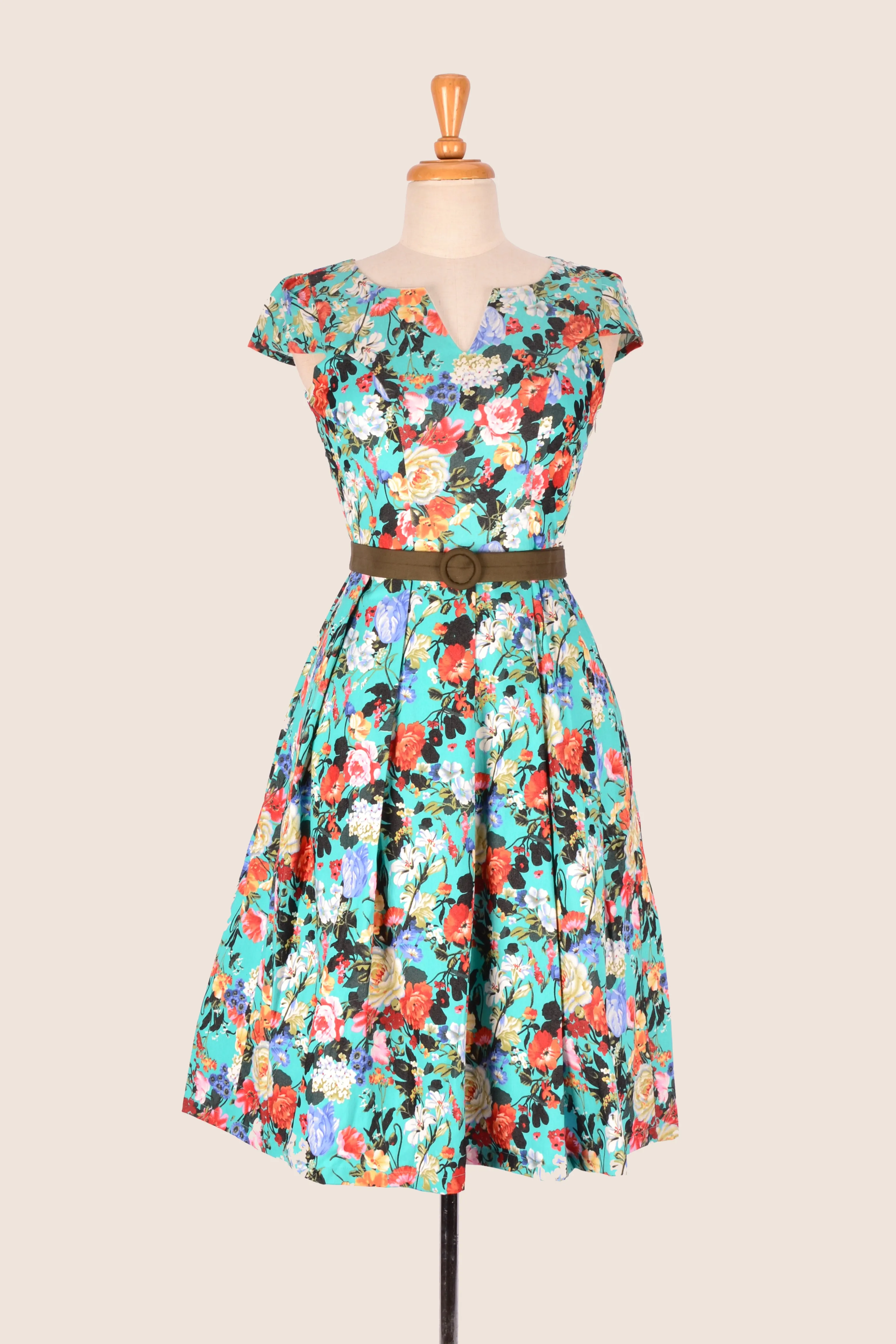 Floral Denim Dress