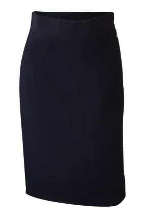 GIANFRANCO FERRE Vintage Black Wool Blend Pencil Skirt (40)