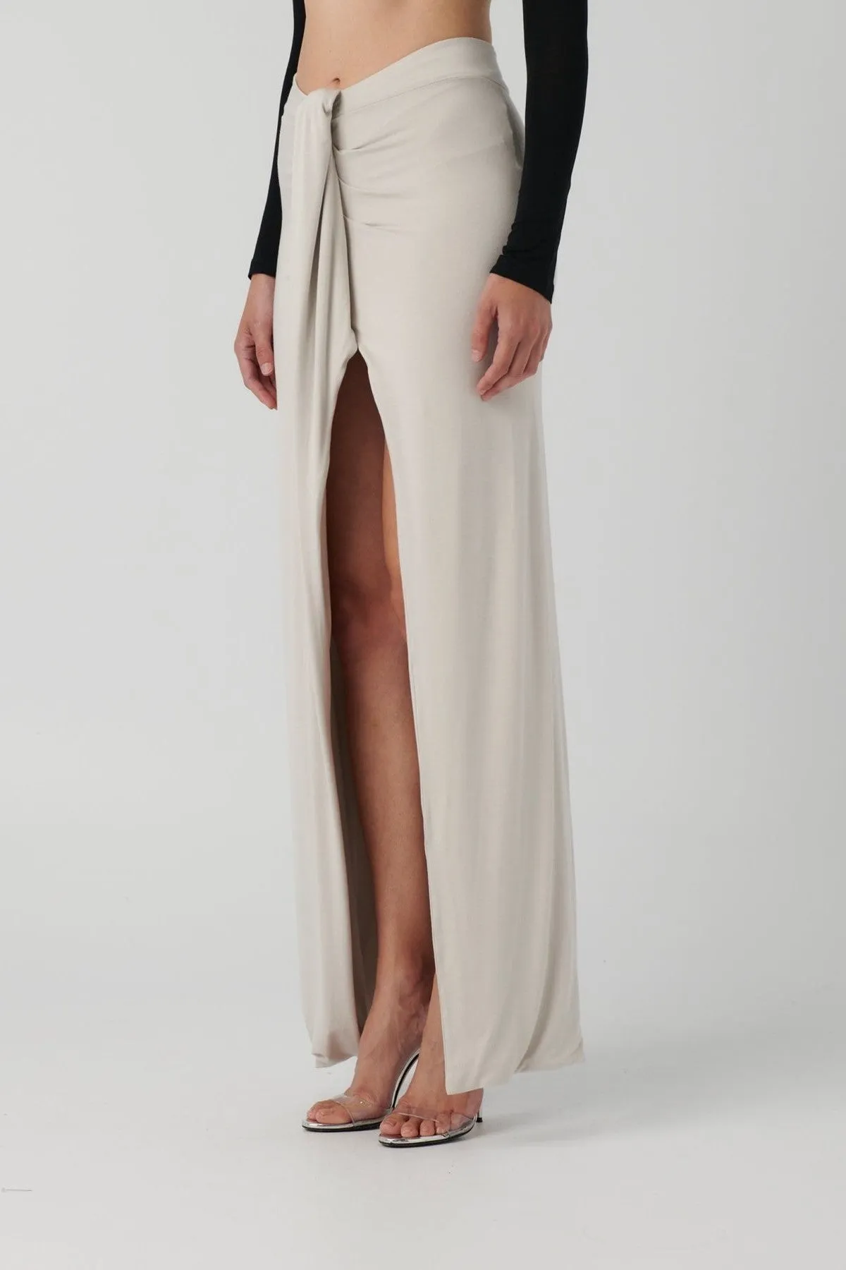 Gillian Maxi Skirt - Oyster