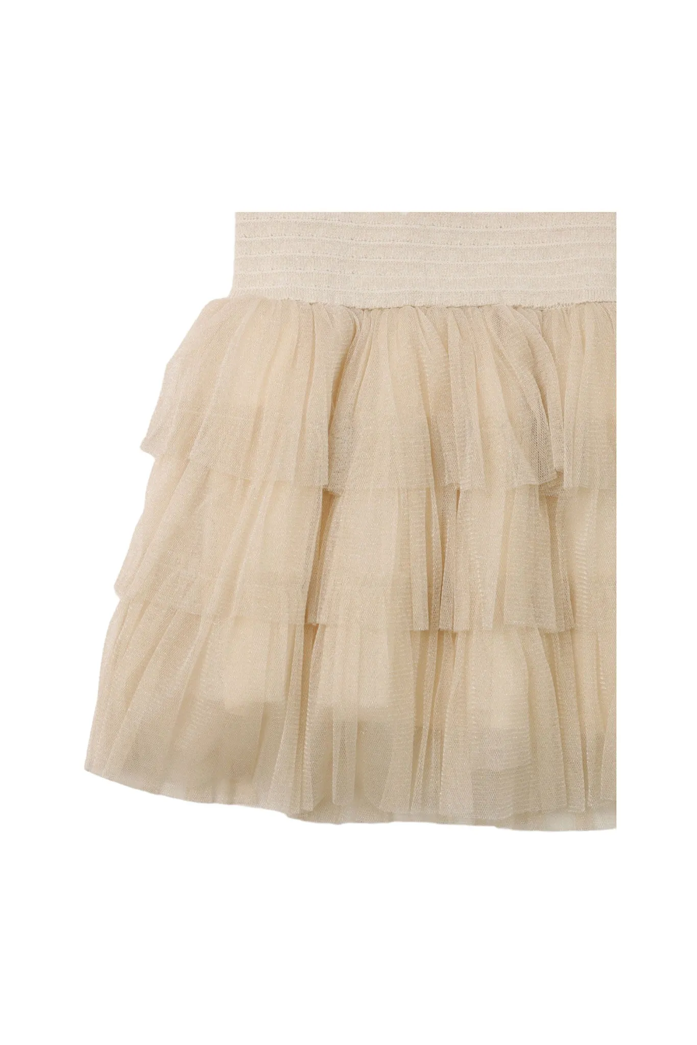 Gingersnaps Ruffle Sleeve Knit W/Tier Tulle Skirt