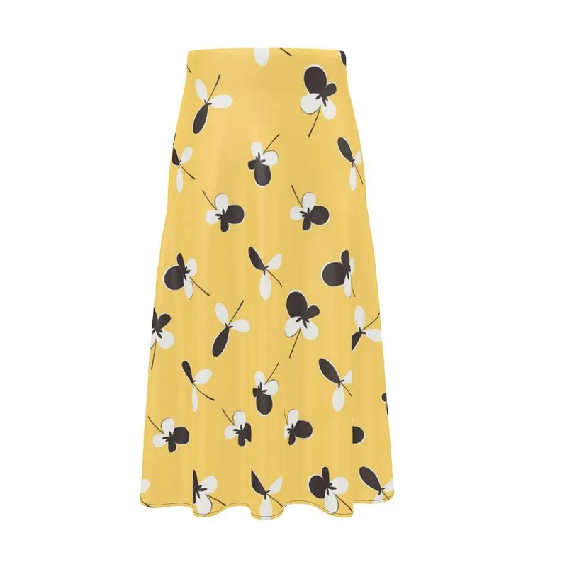 Golden Meadow Midi Skirt