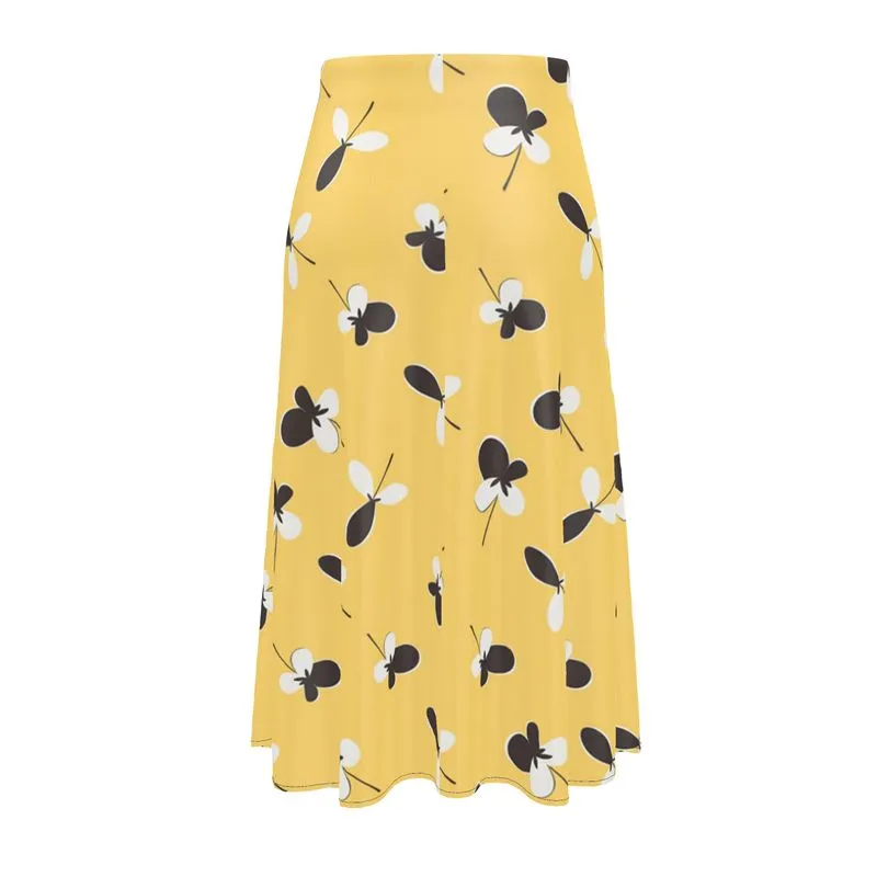 Golden Meadow Midi Skirt