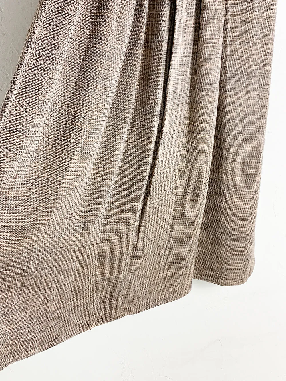 Jaeger Brown Tweed Pleated Skirt