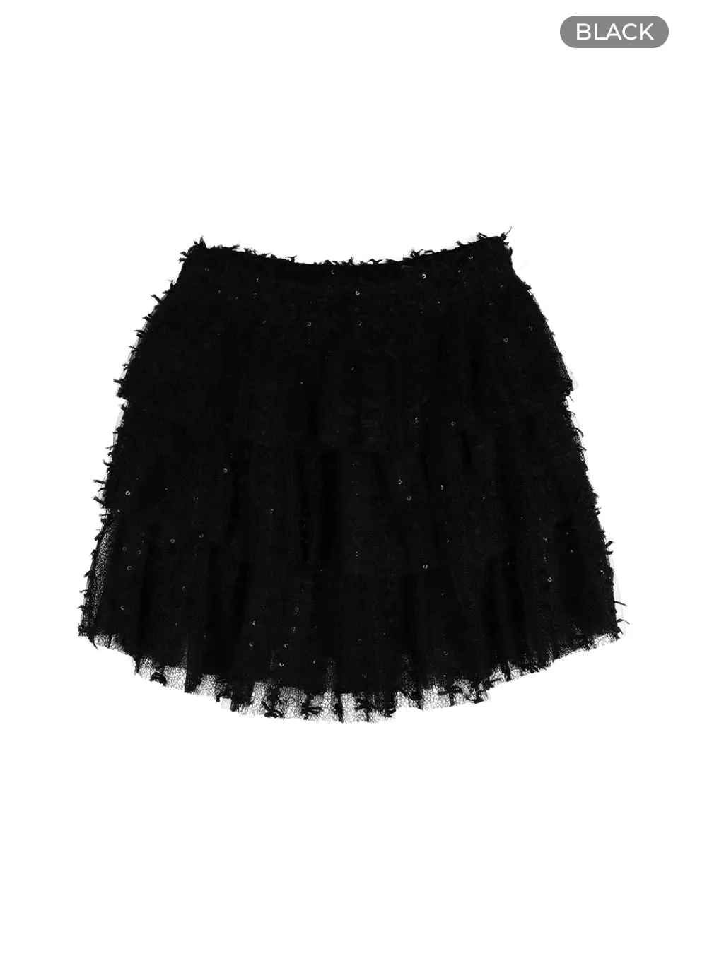 Lace Frill Mini Skirt OF428