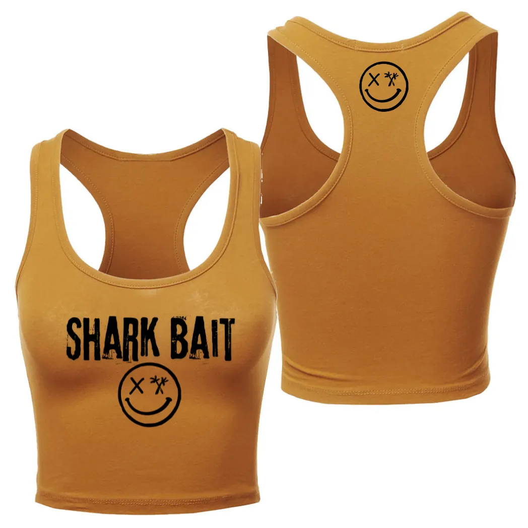 Ladies "SHARK BAIT" Racerback Crop Tank