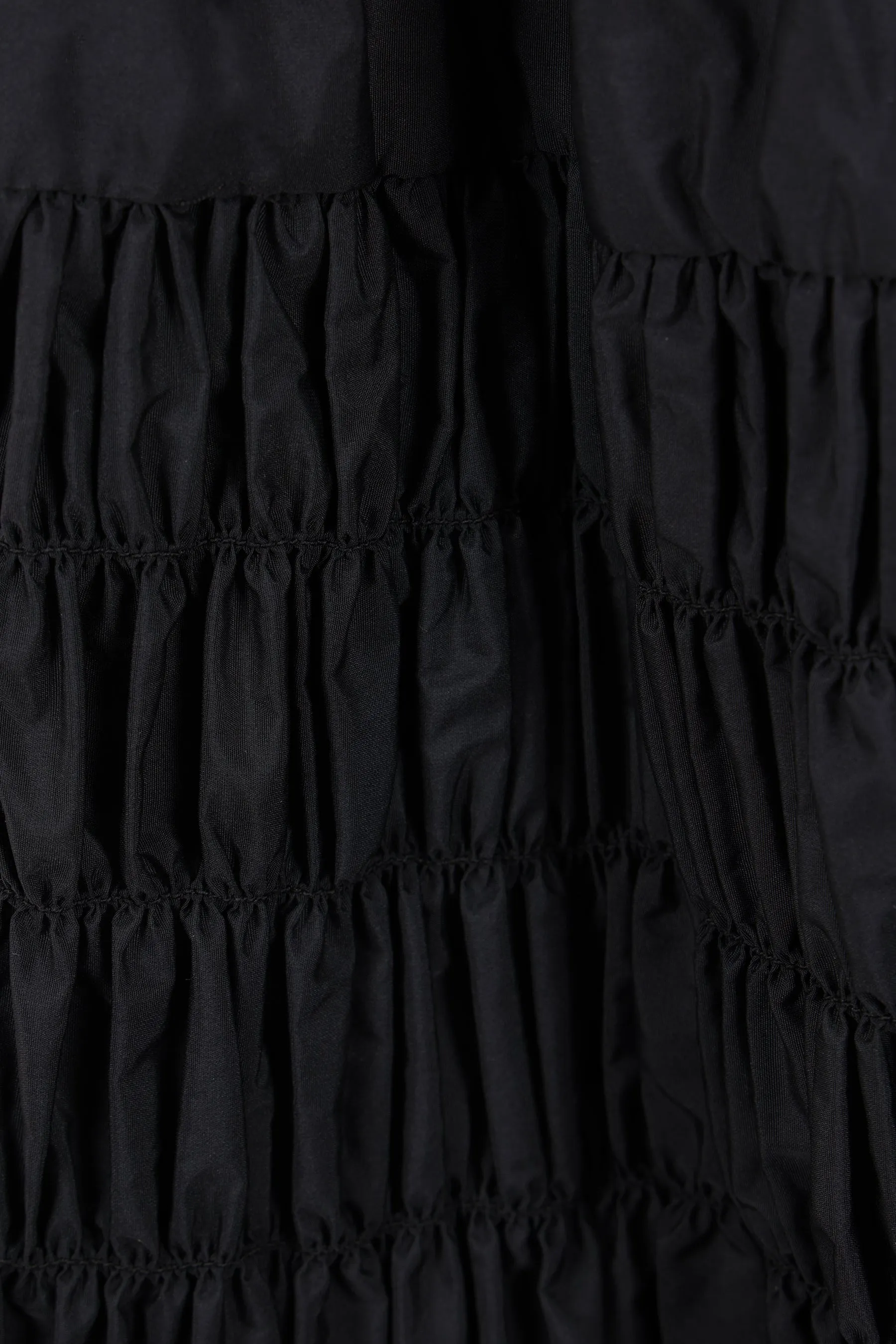 Lauren taffeta skirt with shirring