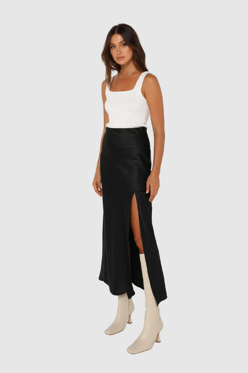 Layla Midi Skirt | Black