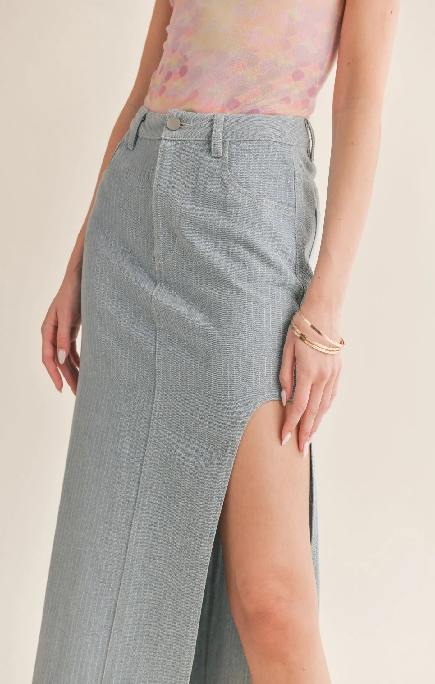 Locals Only Denim Maxi Denim Skirt