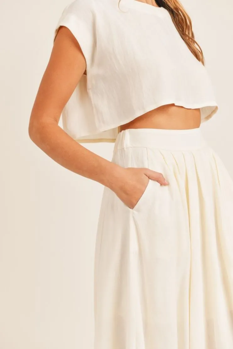 Lola Midi Skirt and Crop Top Set