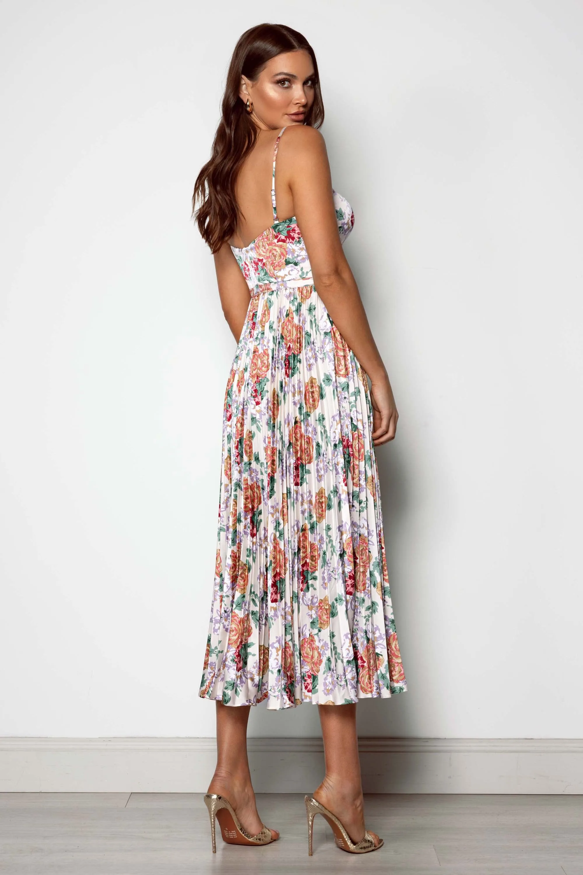 Milan Dress - Orange Floral