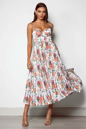 Milan Dress - Orange Floral