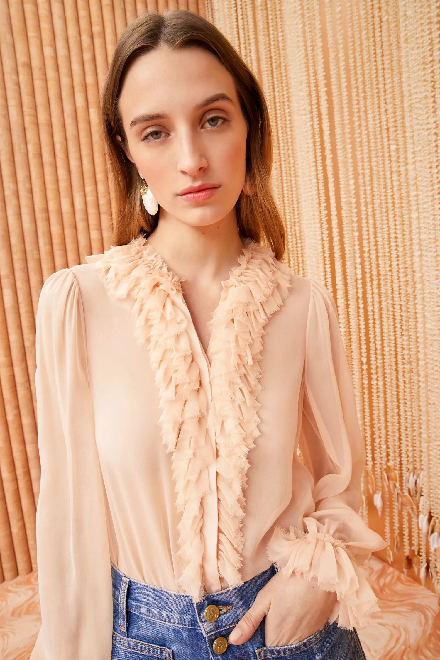 Nicola Blouse - Blush