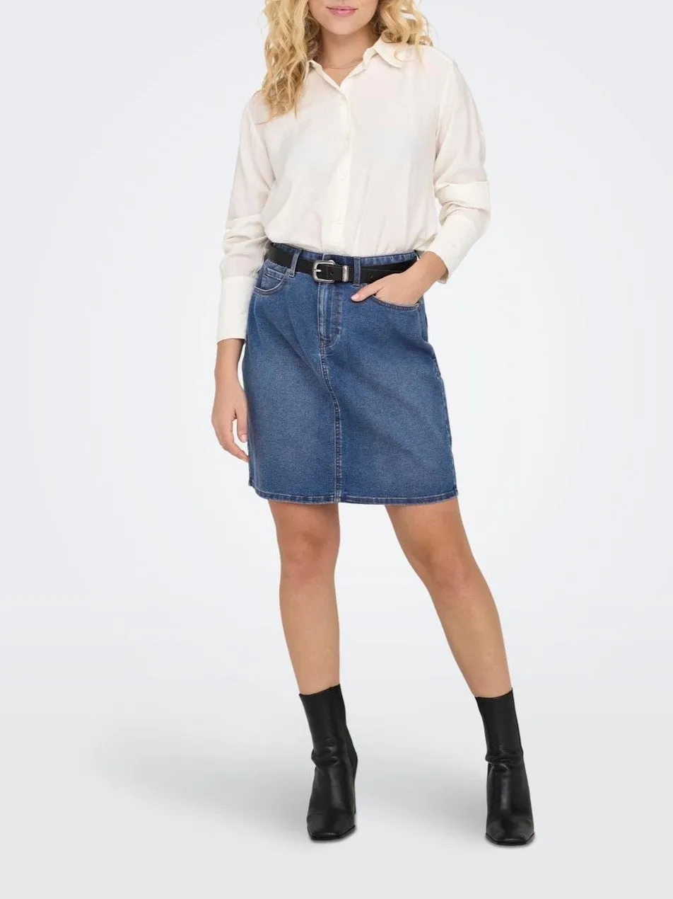 ONLY Wonder High Waist Denim Skirt