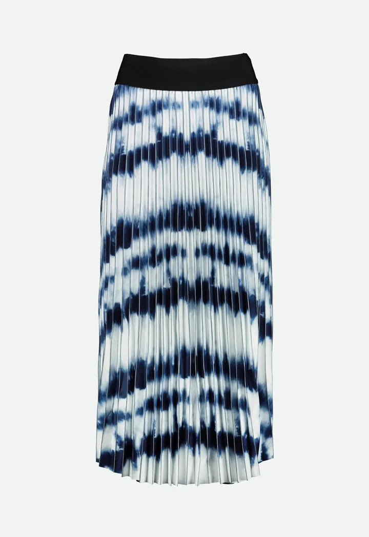 Pleated Tie Dye Skirt