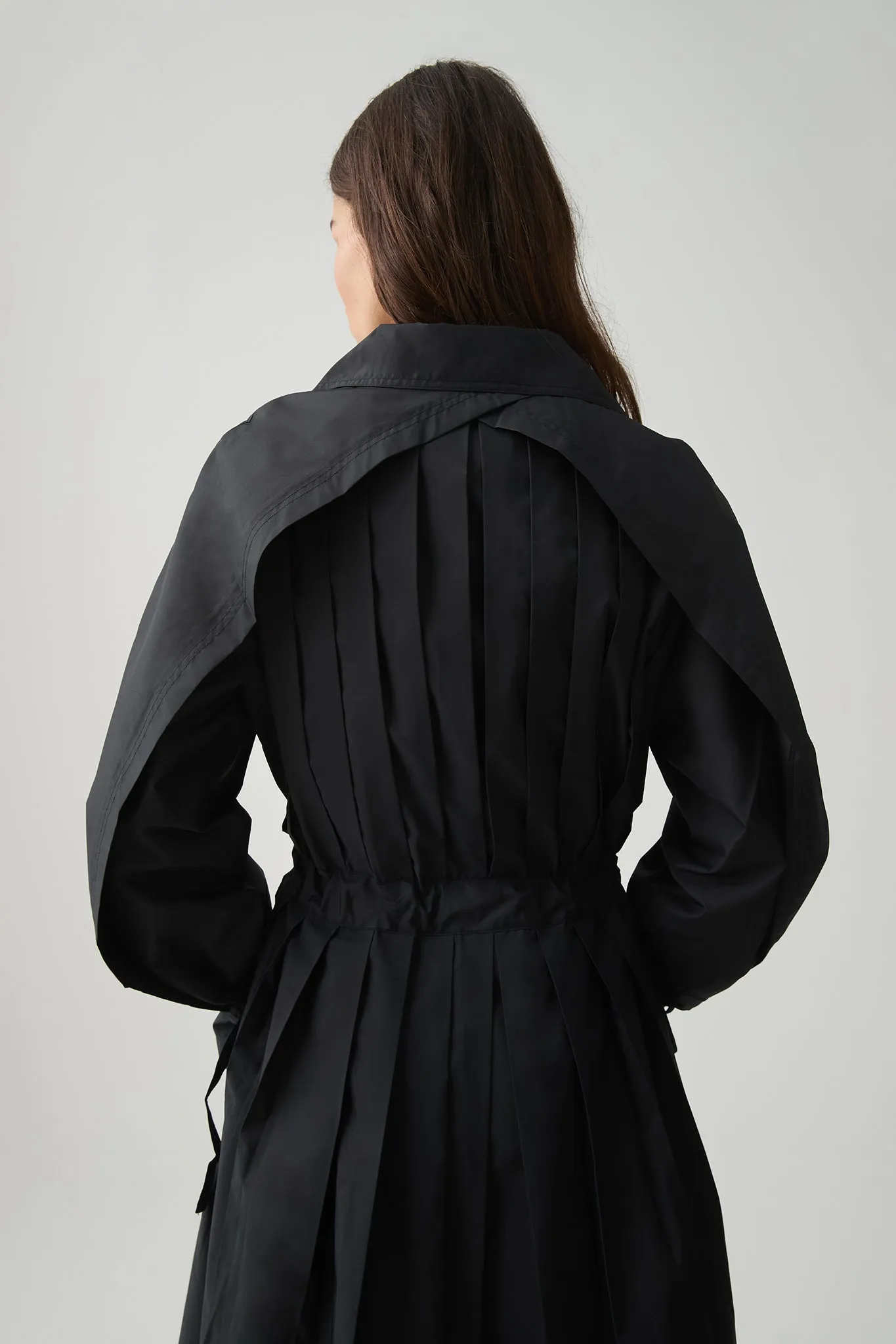 Pleated Trench Coat 703