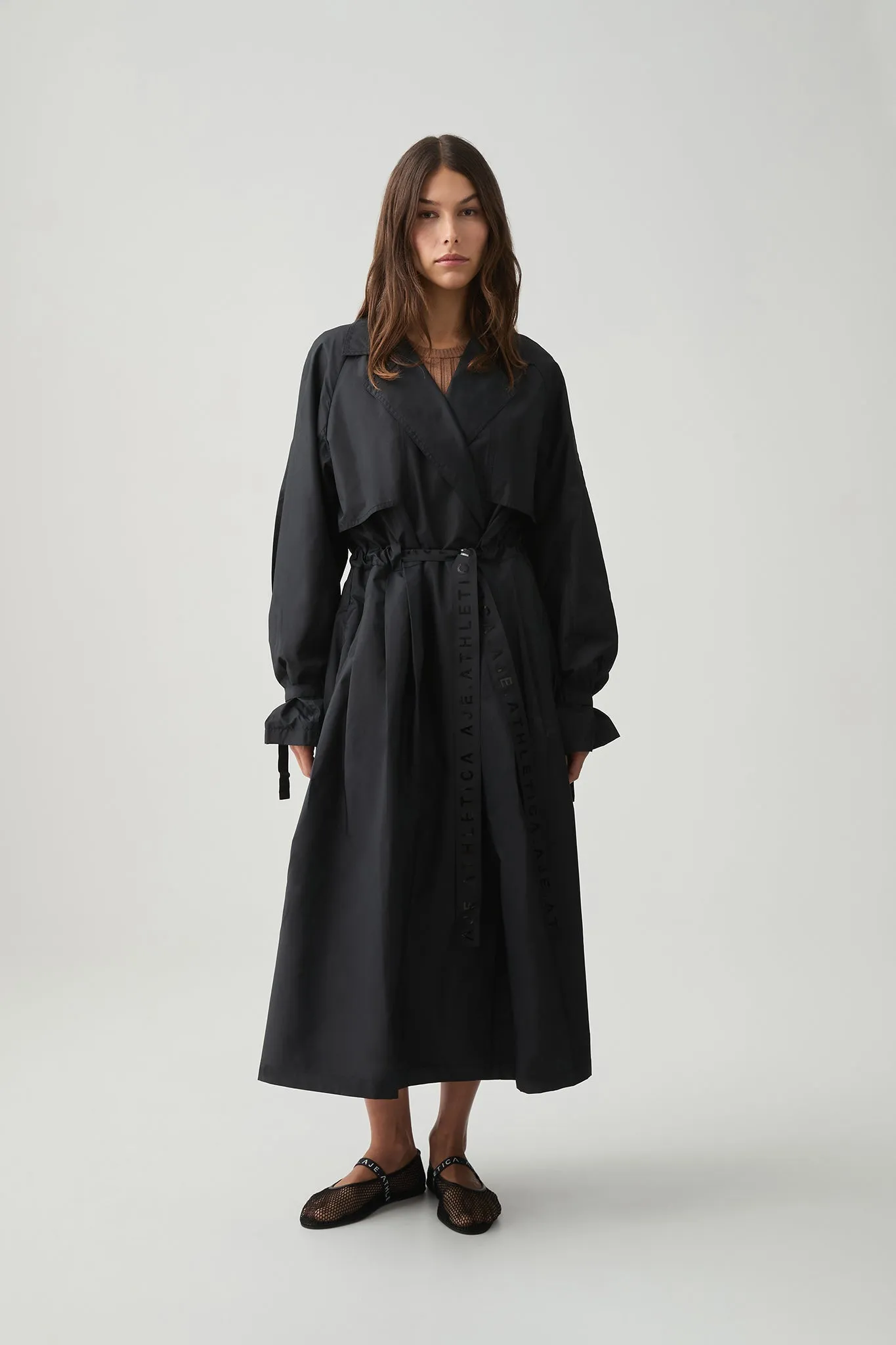 Pleated Trench Coat 703