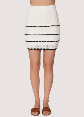 Scallop Crush Mini Skirt