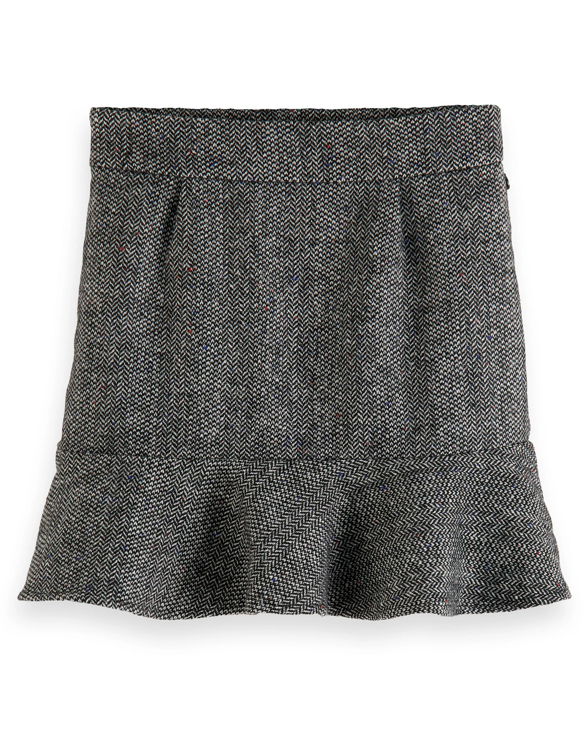 SCOTCH AND SODA FW23 Herringbone Wool Blend Mini Skirt all