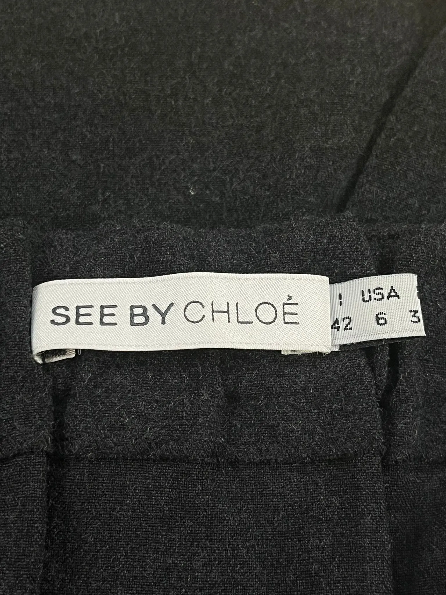 See By Chloe Wool Blend Mini Skirt. Size 42IT