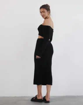 Sharna Maxi Skirt (Black)