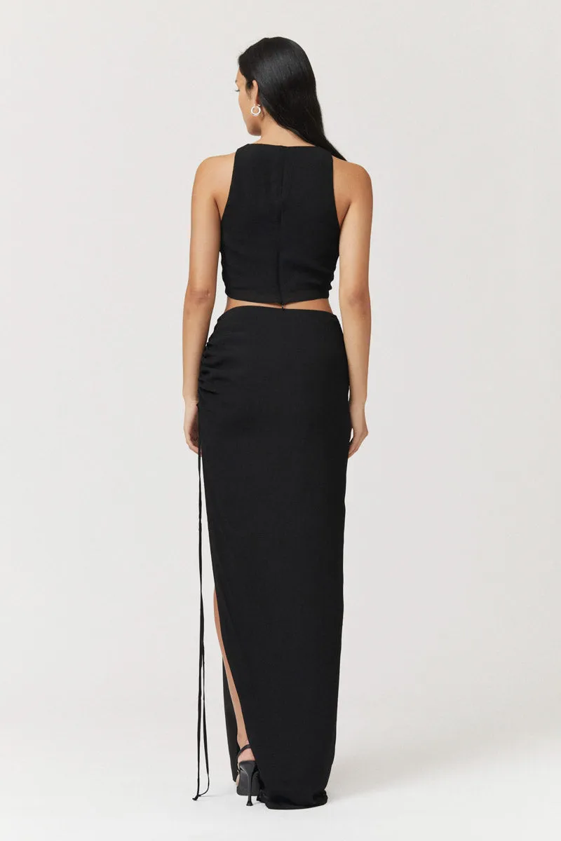 Tanya Rouched Skirt - Black