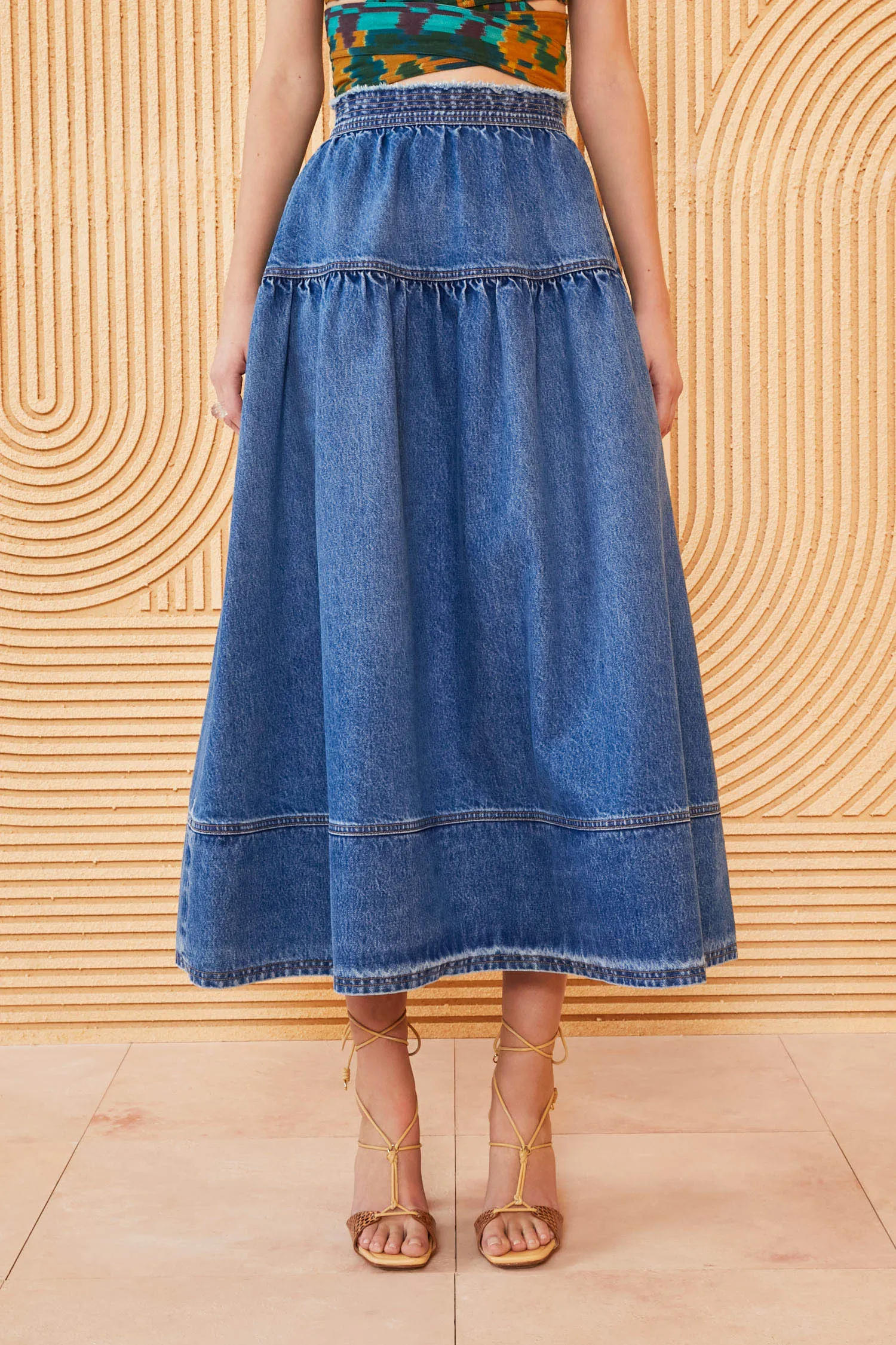 The Astrid Skirt - Danube Medium Indigo Wash