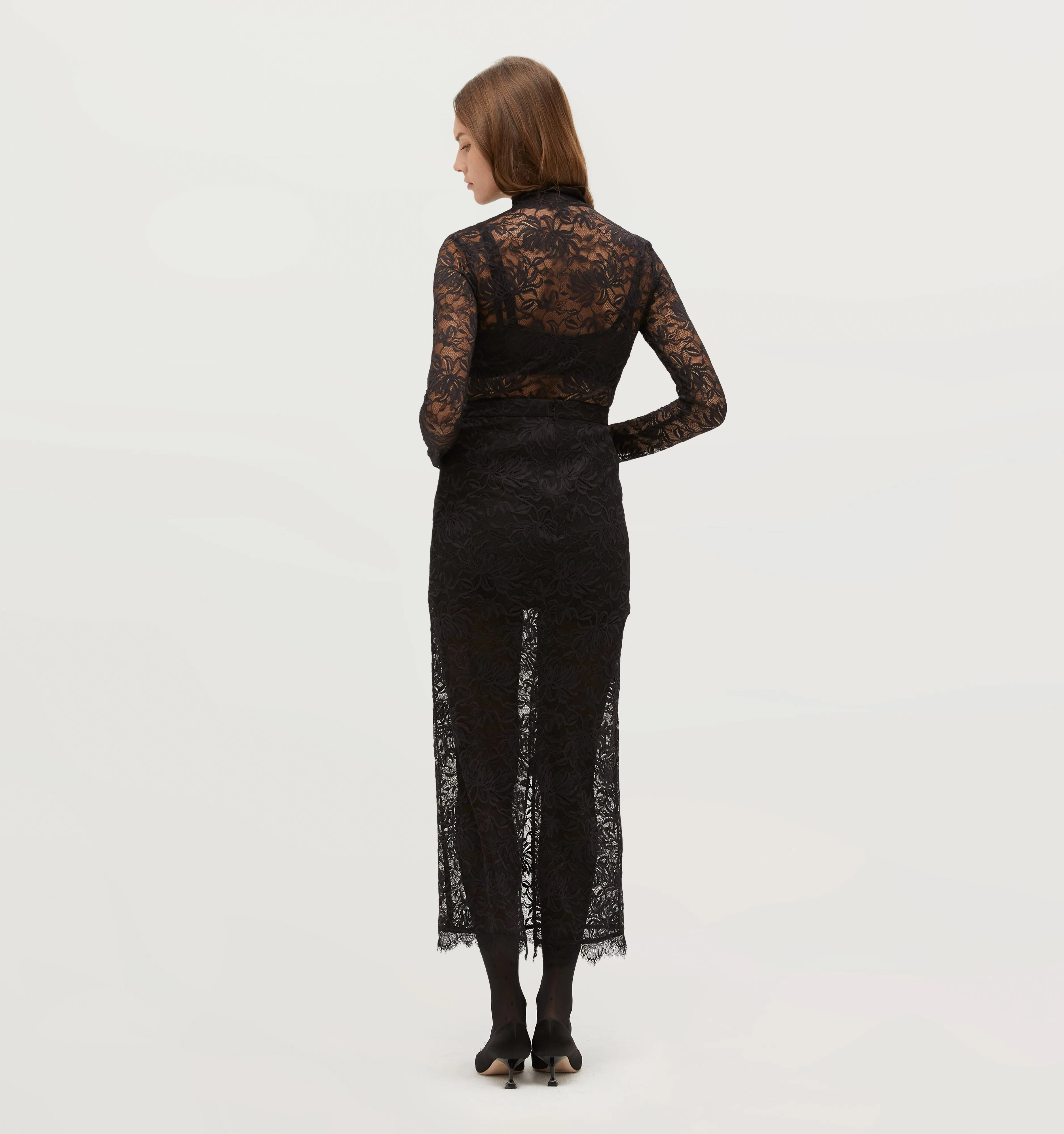 The Olympia Skirt - Black Lace